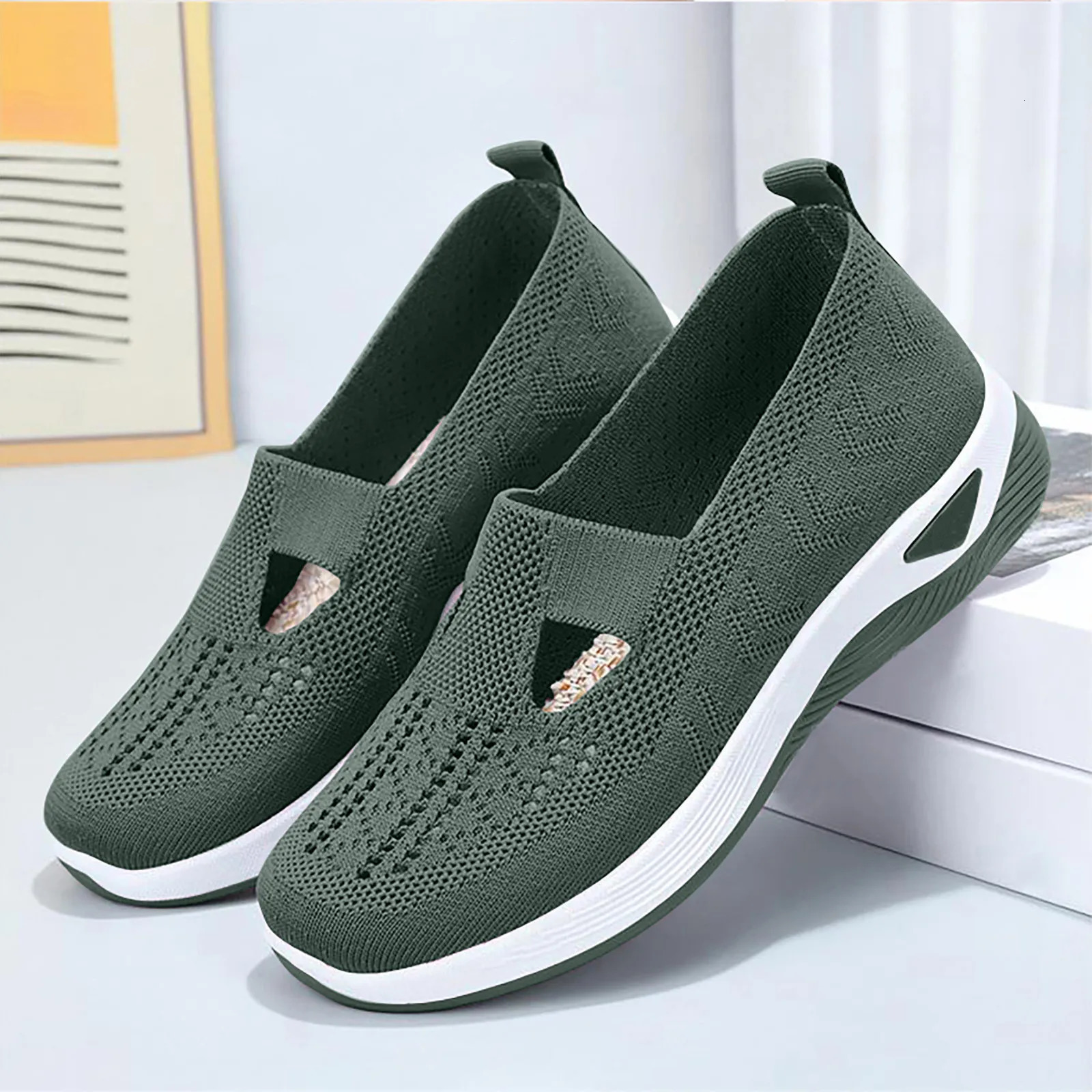Mens penny boat shoes breathable walking sports anti slip running arch support outdoor hiking 241206