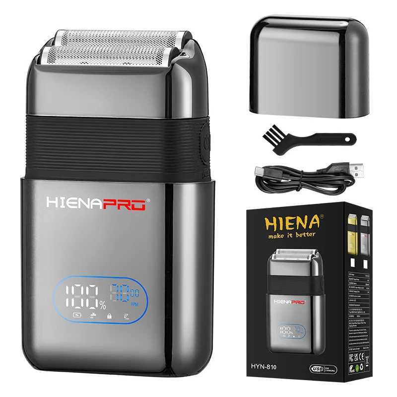 HIena New Electric Shaver with LED Display Screen Rechargeable Hair Beard Razor Bald Head Shaving for MenXJ241207