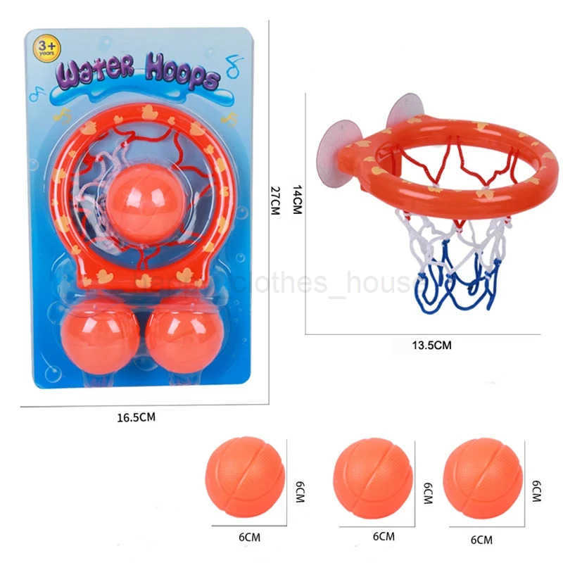 Children Basketball Shooting Toys Baby Bath Toys Suction Cup Shooting Basketball Hoop Paddle Toys Kids Early Education Toys GiftXJ241207