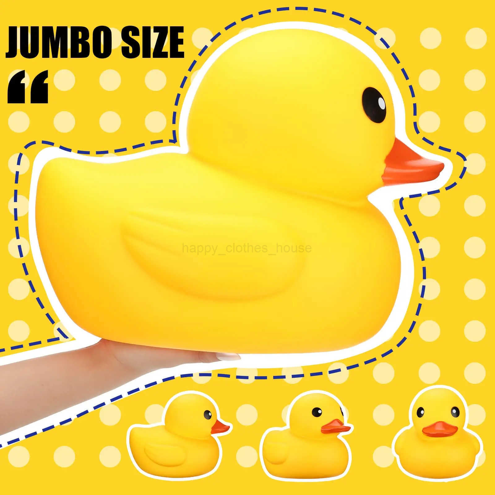 13 Inch Rubber Duck Giant Ducks Large Rubber Duck Gender Reveal Par Rubber Duck Toy for Shower Birthday Par FavorsXJ241207