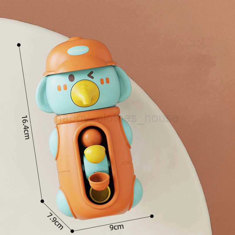 New Cute Duck/Elephant Baby Shower Bath Toys Children Water Play Spinner with Suction Cup Waterwheel Games for Kid BathroomXJ241207