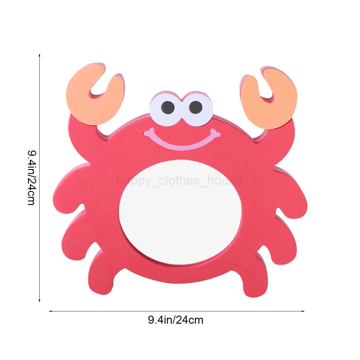 Kid Bath Toy EVA Mirror Bathing Plaything Creative Crab Or Frog Design Water Toy Educational Mirror Bath ToyXJ241207