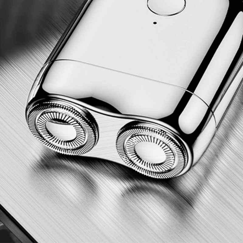 Portable Electric Travel Shaver Electronic Razors Men Rechargeable Shaving Face Beard Electric ShaverXJ241207