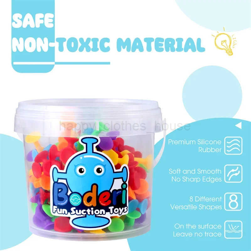 114/PCS Baby Shower Suction Cup Toys For Kids Ages Suction Toys Sensory Toys Bath Travel Toys Suction Cup Toys SiliconeXJ241207