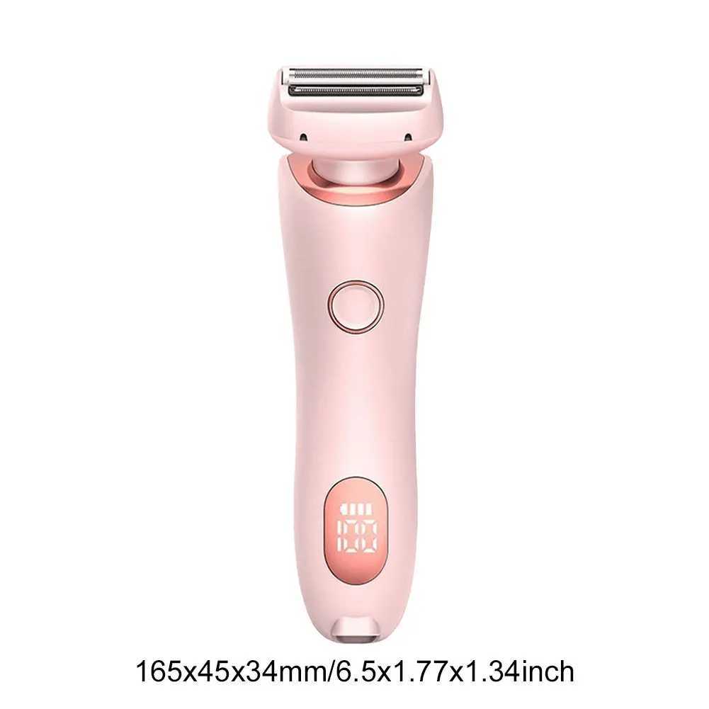 Bikini Trimmer for Women Waterproof Hair Removal Razor Rechargeable Pubic Hair Trimmer 2 in 1 for Pubic Legs Body HairXJ241207