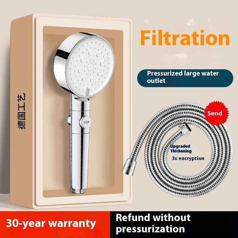 Pressurized nozzle household bathroom faucet shower Shower head wer drying bath suit