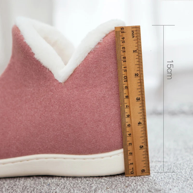 Mens Winter Neutral Plus Size 30-47 Casual Plush Shoes Warm Velvet Sports Shoes Womens Snow Boots Home Cotton Slippers 241206