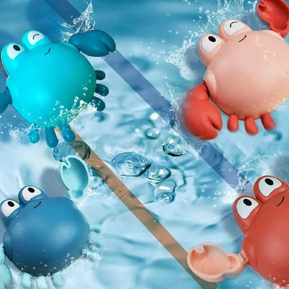 1/3Pcs Fun Bath Toy Animal Clockwork Bathtub Swimming Pool Toy For Toddlers Baby Playing Water Clownfish Crab Dolphin Bath ToysXJ241207