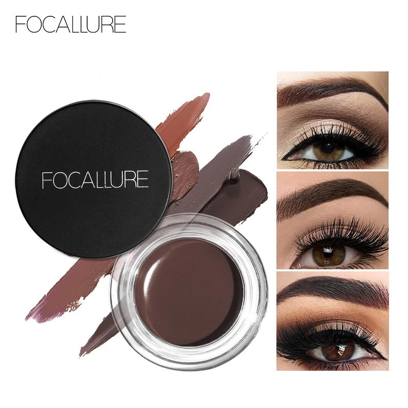 FOCALLURE 5 Colors Eyebrow Gel Waterproof Long Lasting Eyebrow Enhancer Eye Brow Powder Cream Makeup Women Cosmetics 241206