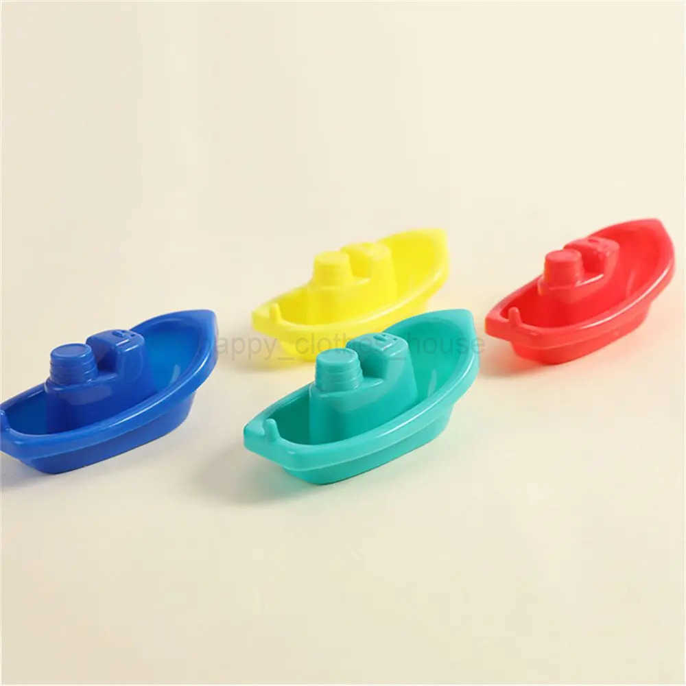 4pcs Boat Bathtub Swimming Water Play Toy Floating Ship Bathroom Educational Toy for ShowerXJ241207