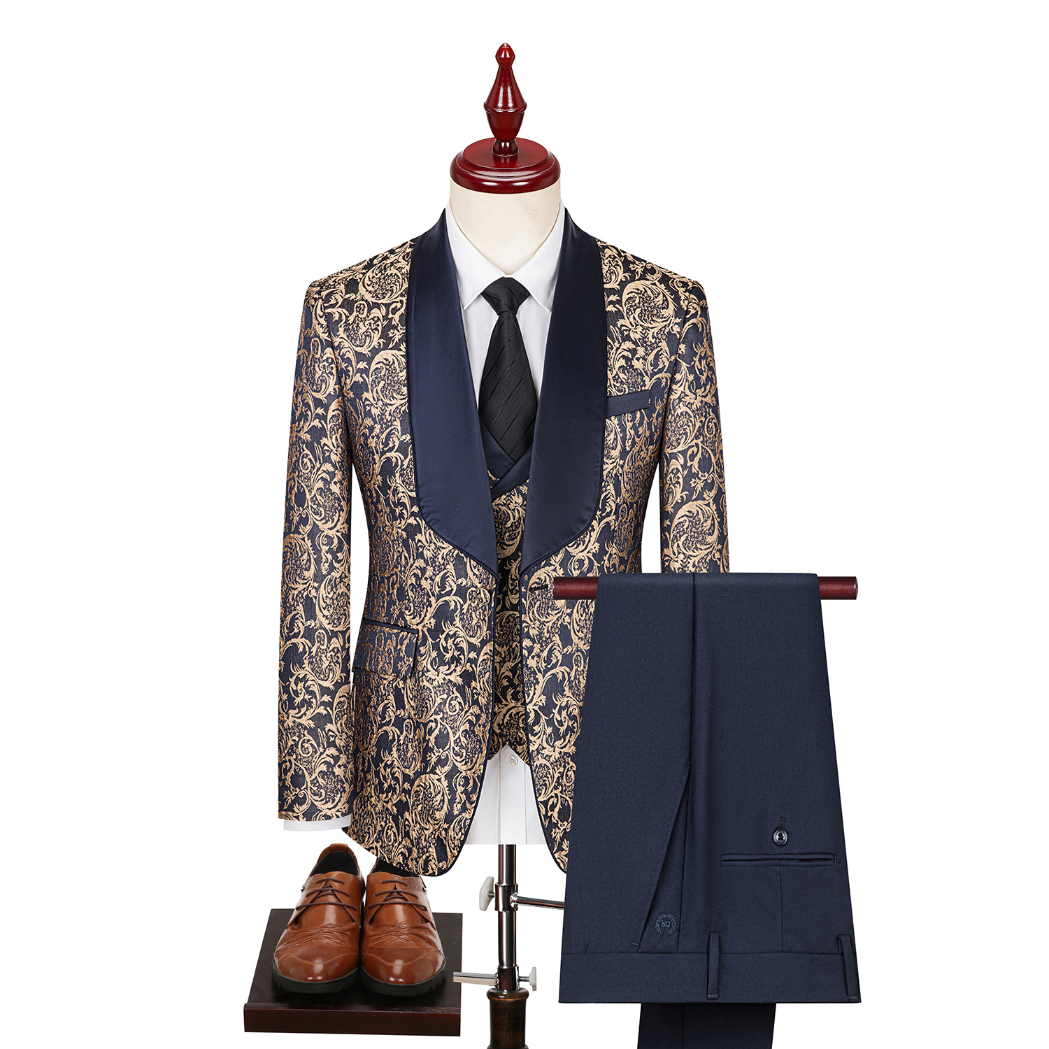 3278 Formal Men's Wedding Suit Set for Spring and Autumn
