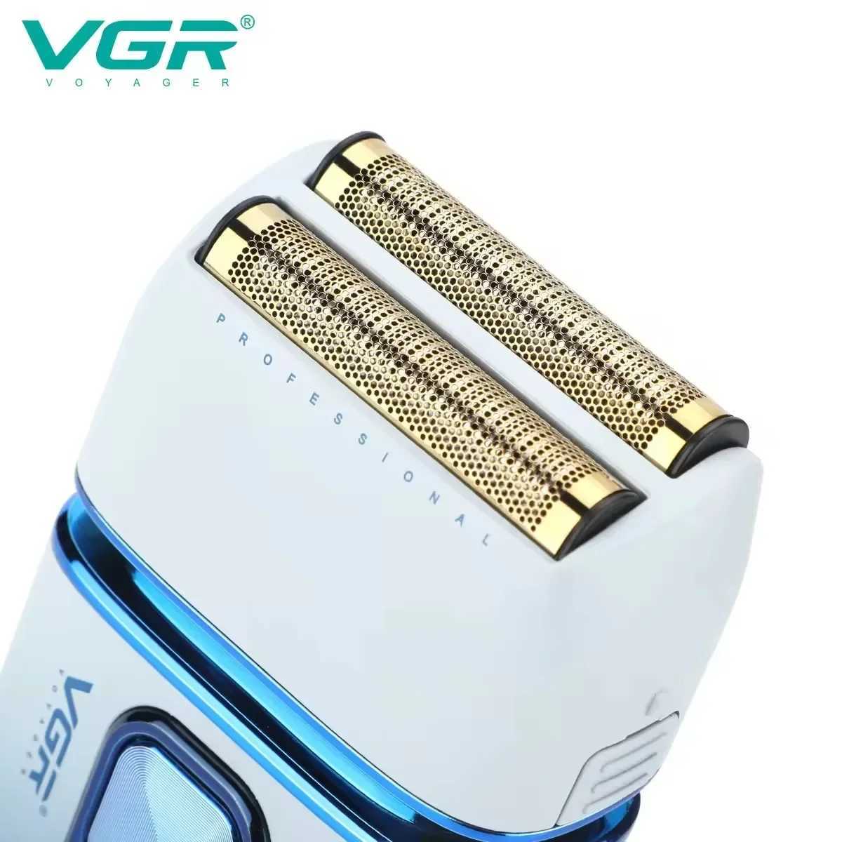 VGR Professional Hair Beard Electric Shaver For Men USB Rechargeable Washable Electric Razor bald head Shaving MachineXJ241207