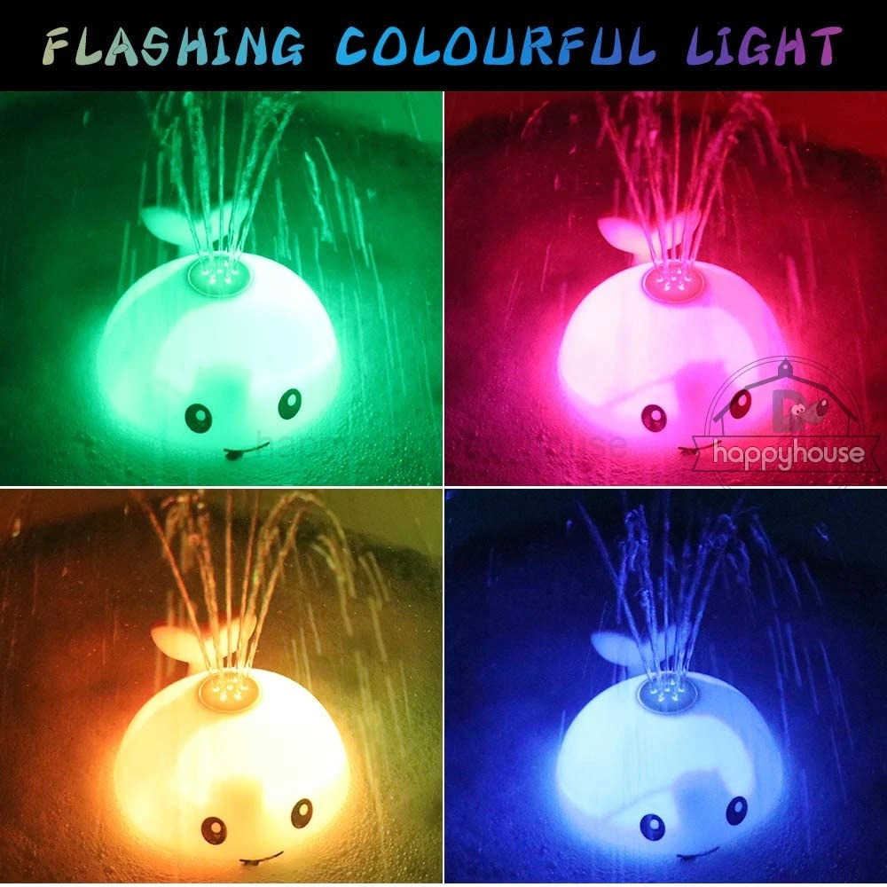 Baby Bath Toys Spray Water Shower Swim Pool Bathing Toys for Kids Electric Whale Bath Ball with Light Music LED Light Baby ToysXJ17807