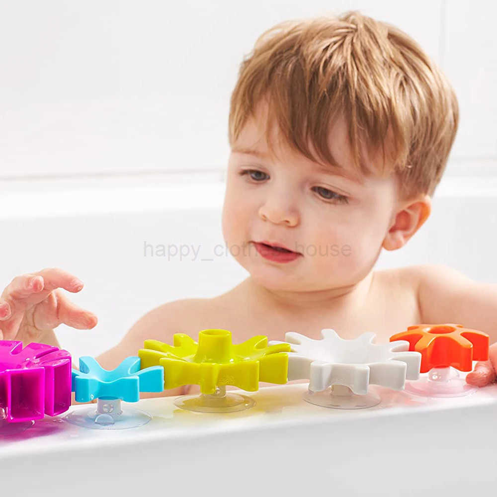 Baby Bath Toys Spinning Water Gear Toy Sensory Baby Toys for Bathtub Suction Up Toys for Boys and Girls Ages 12 Months and UpXJ241207