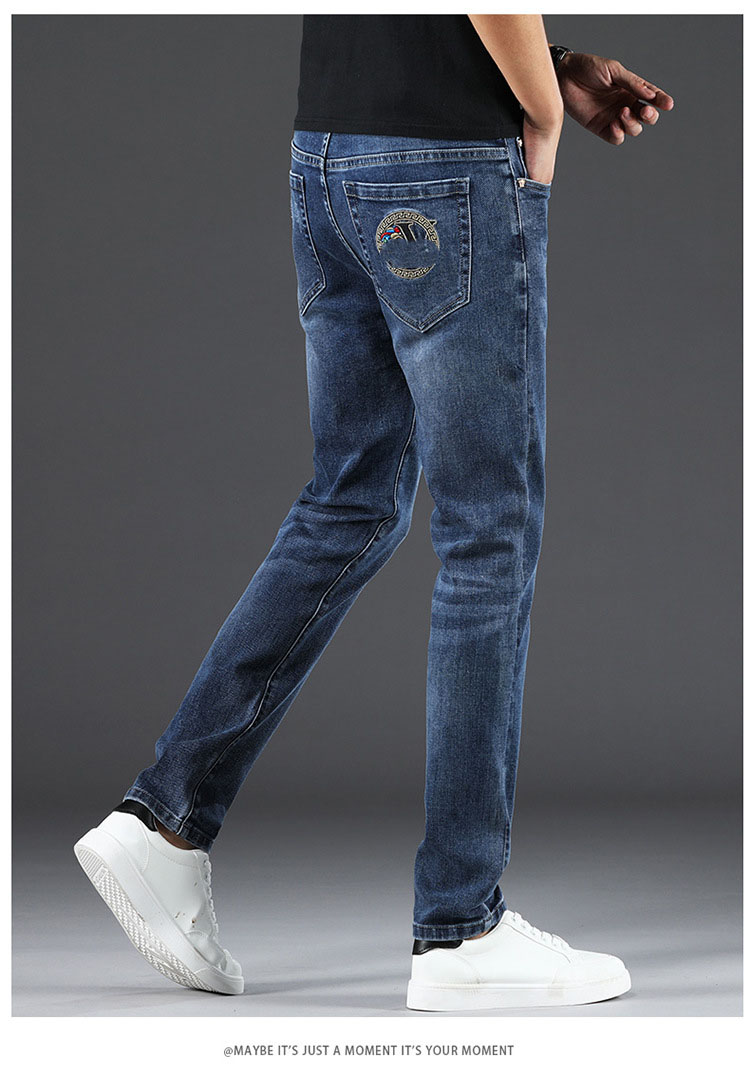 2024 Luxurys Designers Jeans Distressed Fashion Straight Men's Biker Hole Stretch Denim Casual Jean Men Skinny Pants Elasticit Trousers