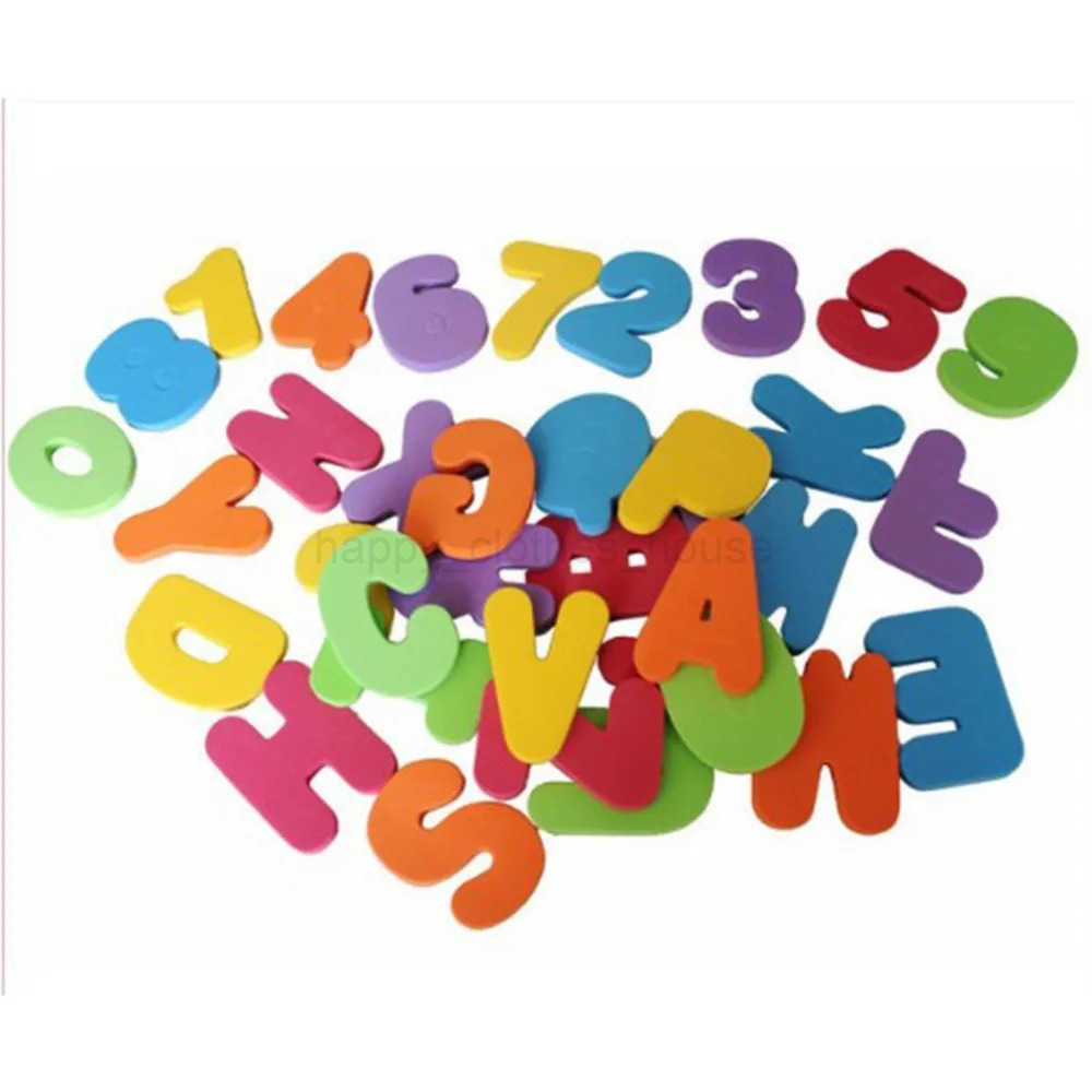 36pcs Child Kids Swimming Play Toy Alphabet Bath Tub ABC 123 Foam Set Letters NumbersXJ241207