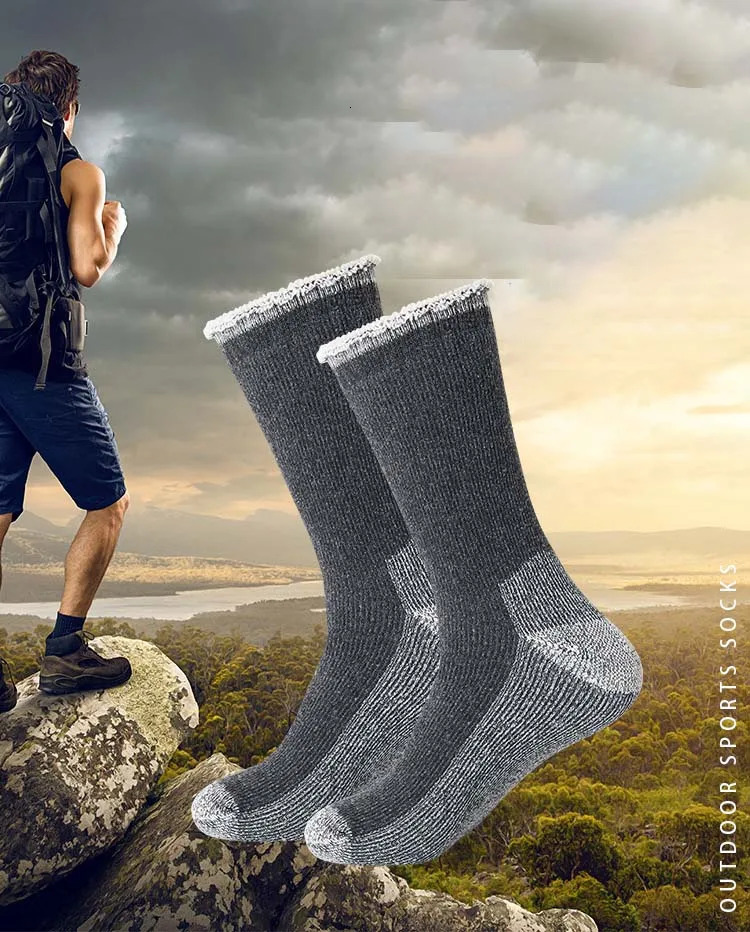 4 pairs of Merino wool socks mens wool hiking socks warm and soft winter casual crew indoor and outdoor moisturizing socks 241206