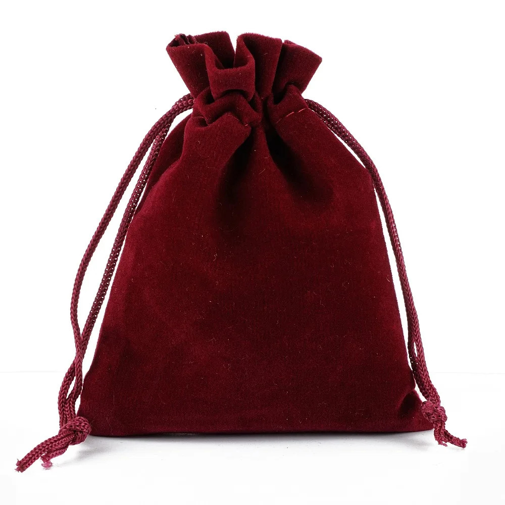 25Pcs 15x20cm 17x23cm 20x30cm Velvet Drawstring Bag Jewelry Packaging Wedding Party Gift Bag 241206