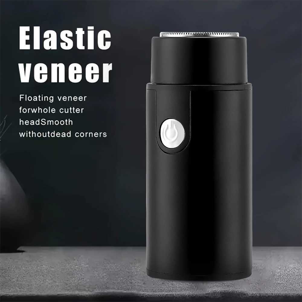 Portable Electric Mens Shaver Mini Beard Razor Shaving Machine USB Rechargeable Hair Trimmer For Travel UseXJ241207