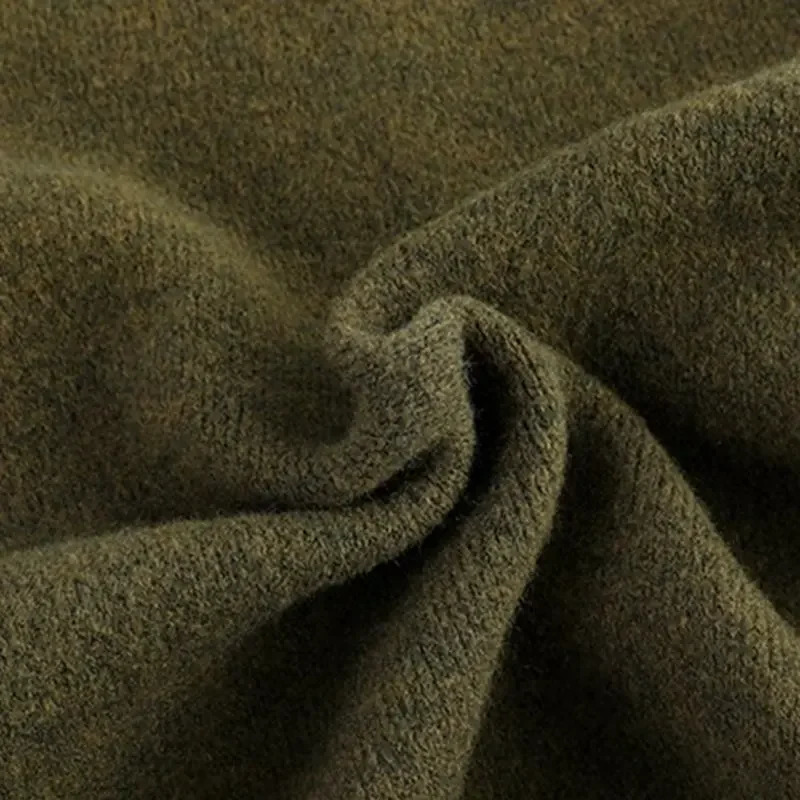 Autumn winter thick warm sweaters mens round neck knitted cardigan singlelayer solid casual loose jackets 241206