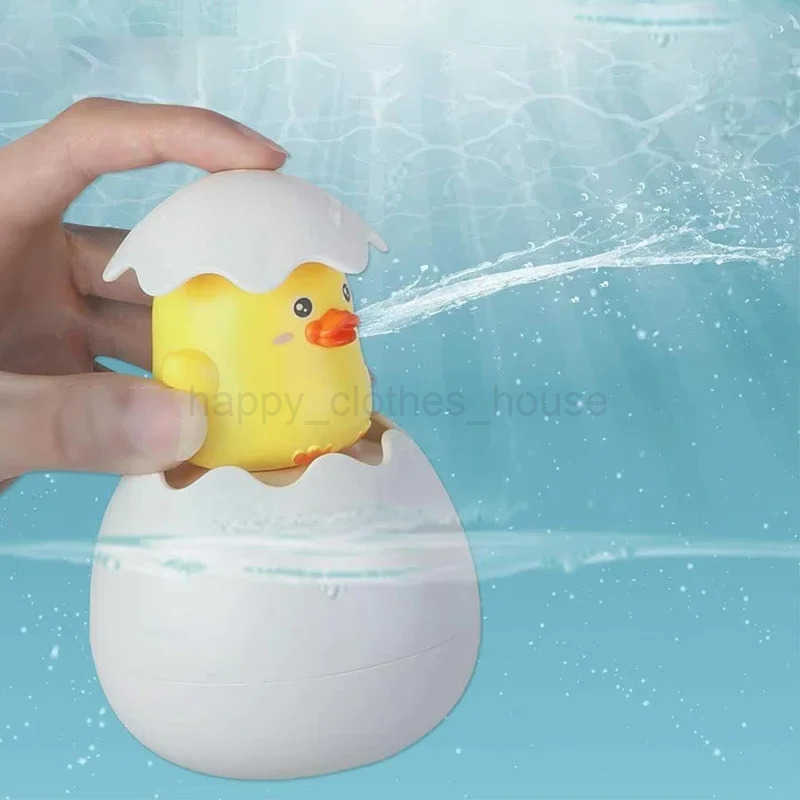 Baby Bathing Toy Cute Duck Penguin Egg Bathroom Sprinkling Shower Swimming Water Toy Water Spray Sprinkler Bath ToyXJ241207