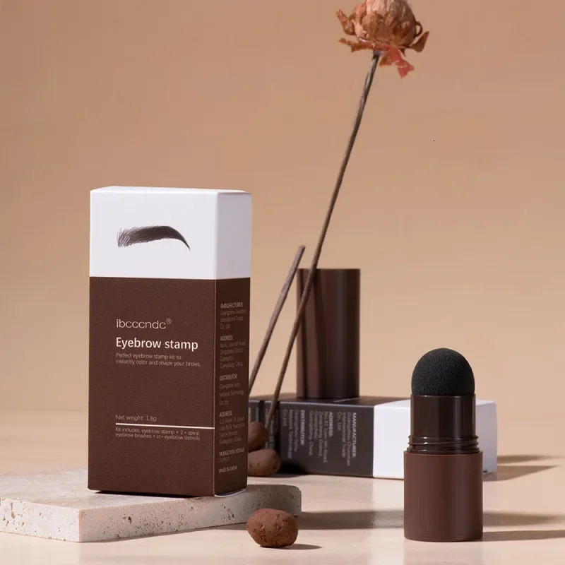 Ibcccndc Eye Eyebrow Stick Hair Line Contour Powder Brown Eyebrow Stamp Shaping Makeup Waterproof Natrual Brow Powder Kit 241206