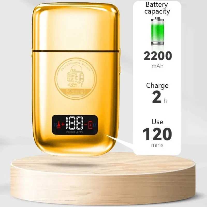 KM-TX3 Metal Housing Rechargeable Electric Shaver for Men Hair Beard Electric Razor Bald Head Shaving Machine Professional RazorXJ241207