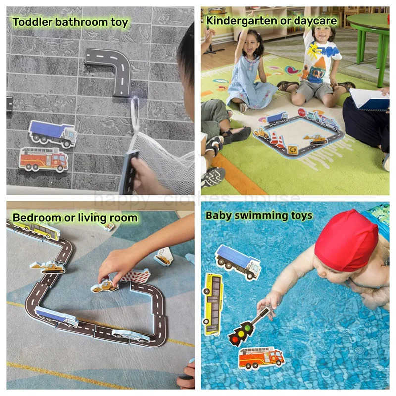 Children Shower Toys Bathroom Toy EVA Soft Reusable Ci Puzzle Early Education Games Parent Child Suitable for Aged 3-6 TMZXJ241207