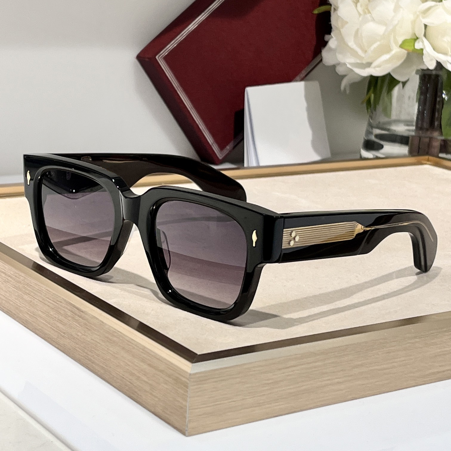 Sunglasses For Men Women Fashion ENZO Summer Designer Stylish High Street Catwalk Style Anti-Ultraviolet UV400 Plate Square Full Frame Glasses Random Box