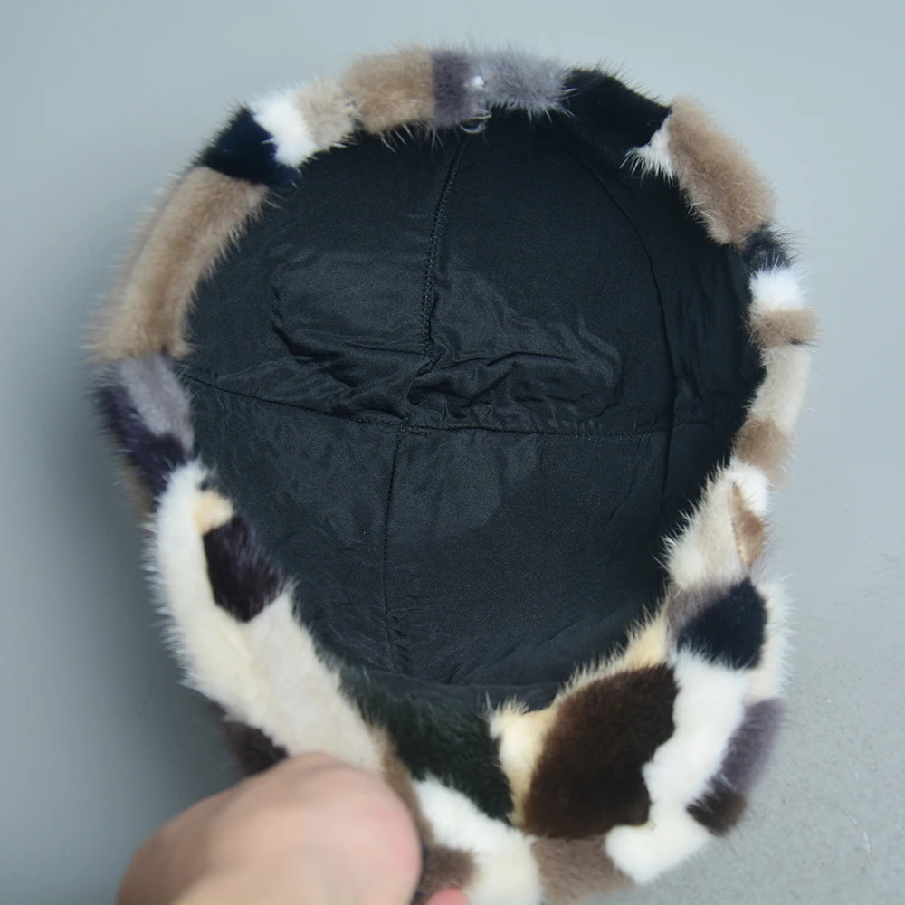 Home>Products> selling Womens Natural Mink Hats>Brim Baseball Hats>Puffy Womens Winter Elegant and Fashionable Warm Hats 241206