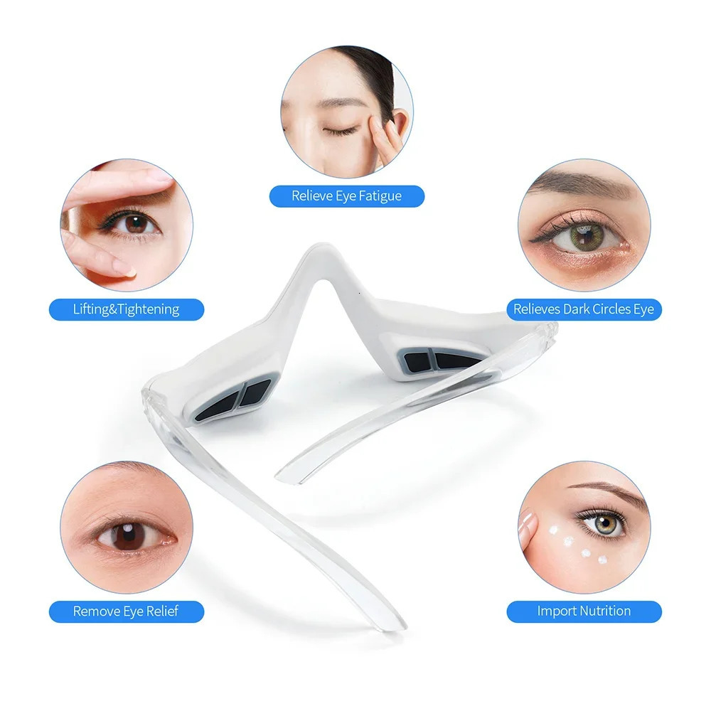 3D Anti-Aging micro current eye protection device eye massage device red light glasses eye massage fatigue relief wrinkles 241206