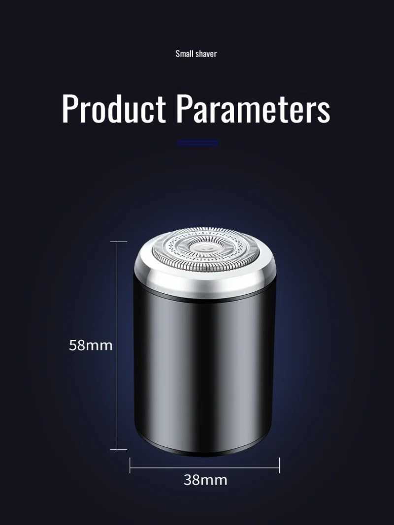 Mens Mini Electric Shaver Compact Metal Sharpening Razor Usb Rechargeable Portable ShaverXJ241207