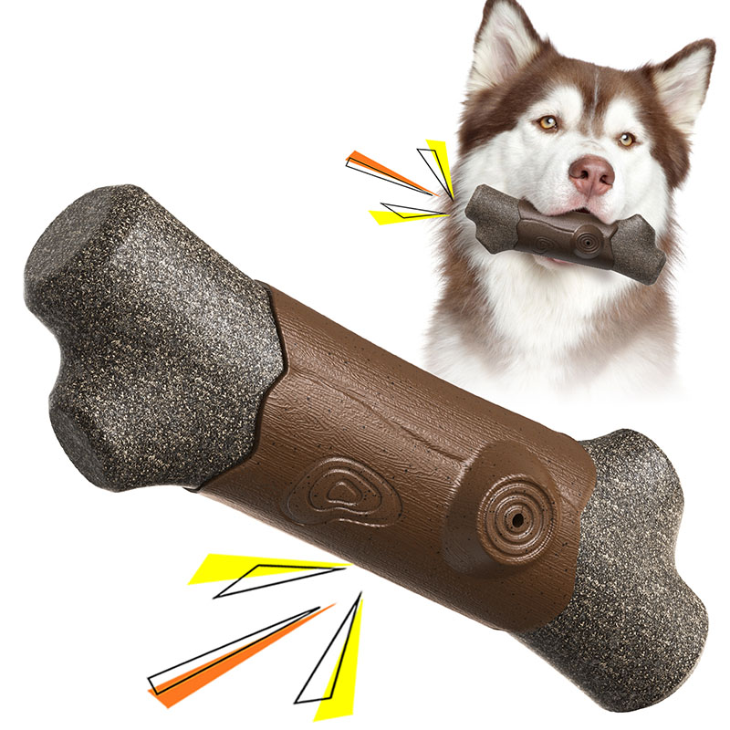 New Explosion Amazon Large Dog Bite Resistant Teething Sticks Branches Dog Toys Sounding Branches