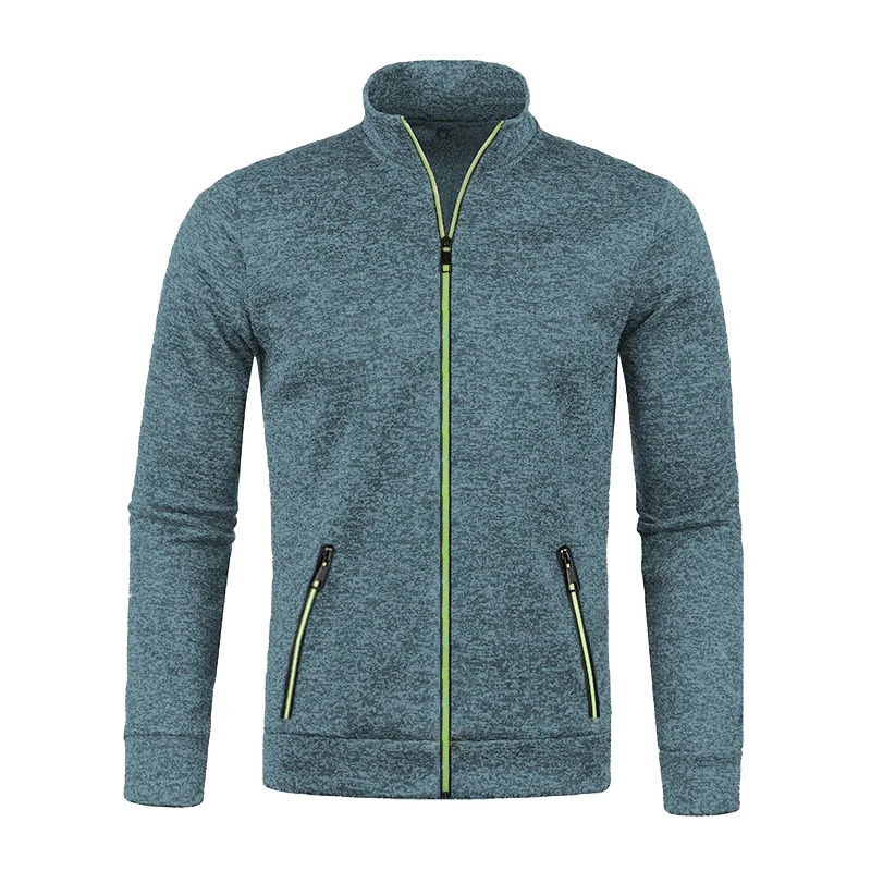 Mens knitted cardigan ultrathin zipper jacket warm onepiece winter coat casual sweater mens clothing 241206