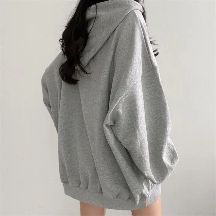 Zipper Hoodie for Women Slim Fit Loose Thick and Plush Thin Top Clothing 241203