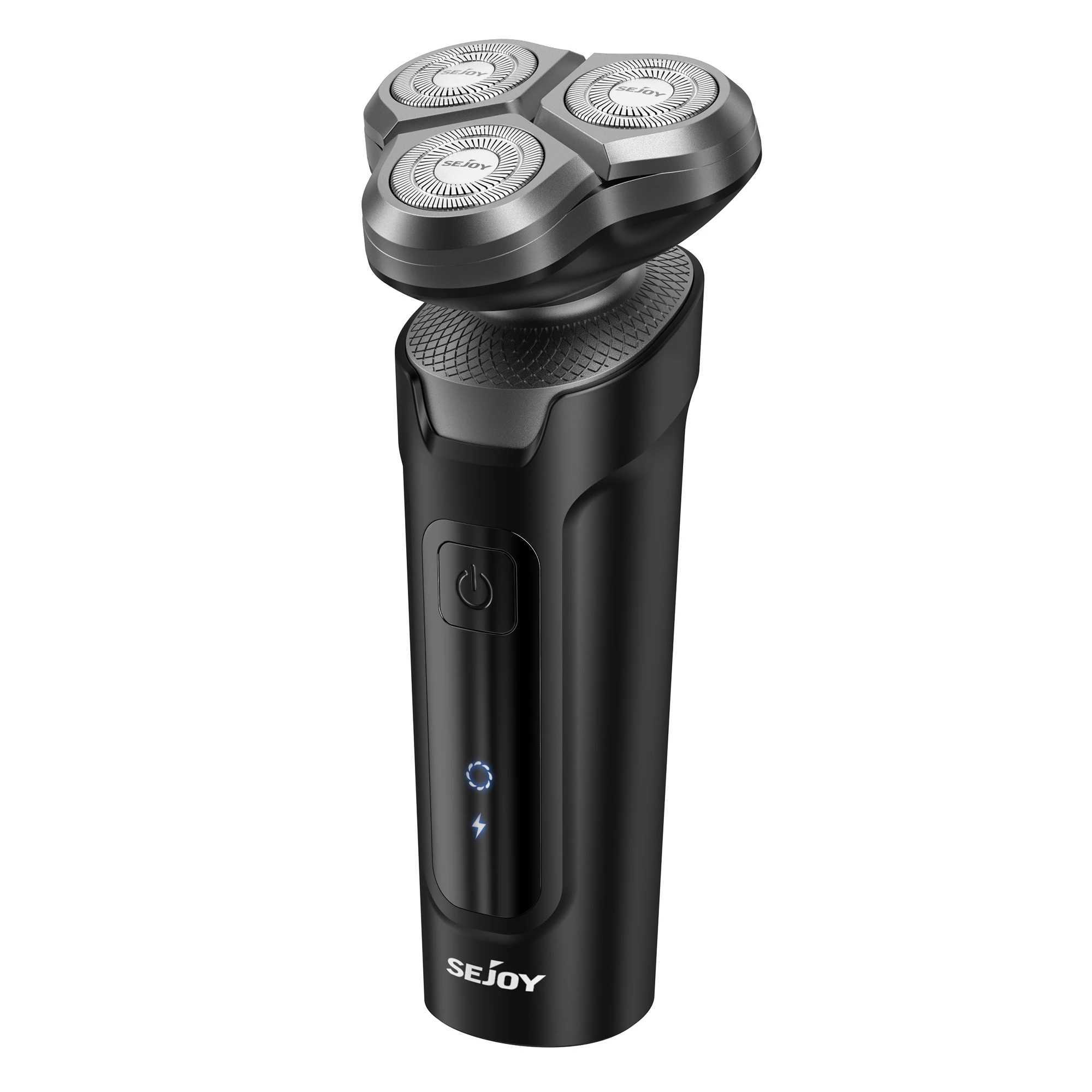 Sejoy Electrical Shaver for Men 3D Floating Blade Rotary Razor Washable Type-C USB Rechargeable Shaving Beard MachineXJ241207