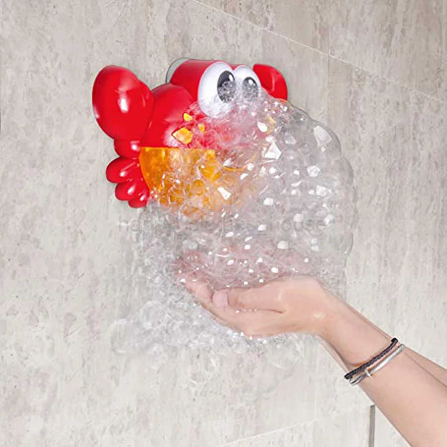 Outdoor Bubble Machine Crabs Frog Music Kids Bath Toys Bathtub Soap Automatic Bubble Maker Baby Bathroom Toy for kids ChildrenXJ241207