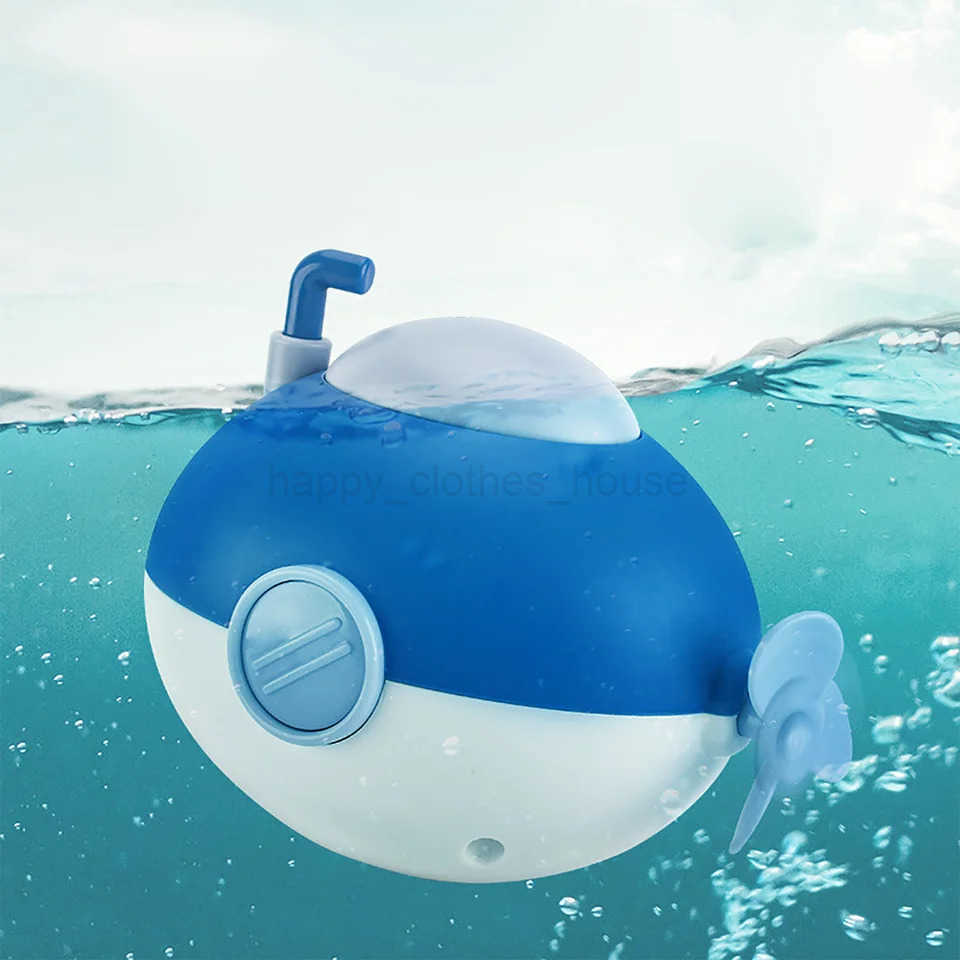 Baby Bath Toys Bathing Submarine Swimming Pool Water Play Game Chain Clockwork Bath Toys For Children Water Play ToyXJ241207