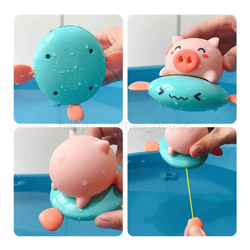 Bath Toys For kids Fun Floating Squeeze And Squirt Bathtub Squirters Cute Floating Swim animal Childrens Water ToysXJ241207