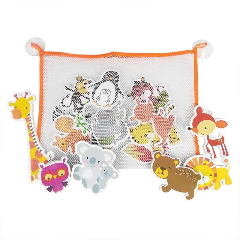 Baby Bath Toys Fun Foam Animals Cognitive Floating Toy Traffic Bathroom Bathtub Toys for Babies Boys Gifts Early Educational ToyXJ241207