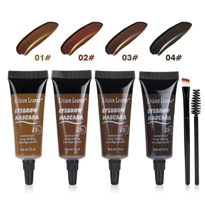 Eyebrow Dye Eyebrow Gel 24 Hours Waterproof Non-smudge Set Lasting Liquid 4 Color More Fit Than Eyebrow Powder Natural Eyebrows 241206