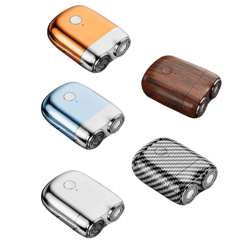 Portable Electric Travel Shaver Electronic Razors Men Rechargeable Shaving Face Beard Electric ShaverXJ241207