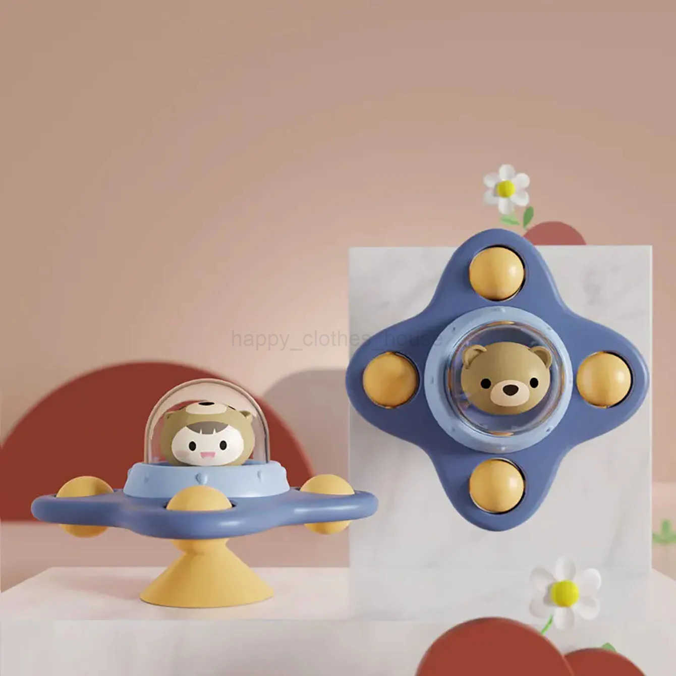 Baby Soothe Toy Airplane Soothe Baby Artifact Baby Bath Fun Sucker Spinner Early Education Table GamesXJ241207