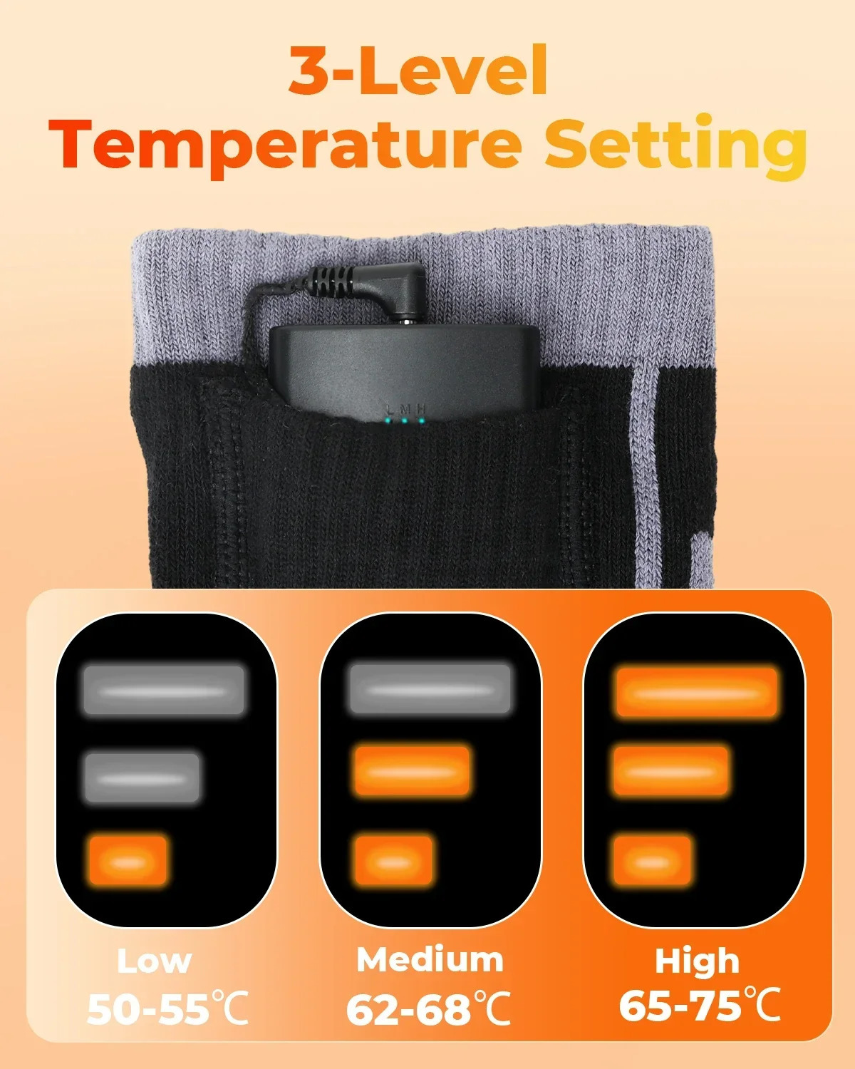socks remote control motorcycle electric heating socks rechargeable battery winter thick socks mens 241206
