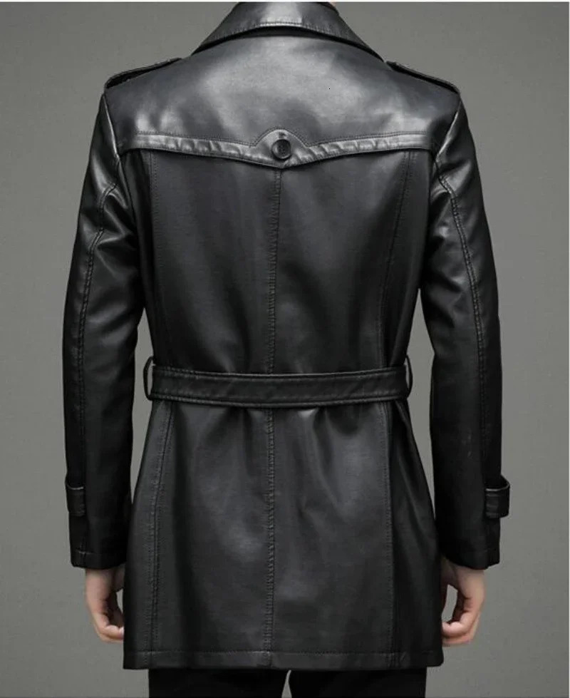 2023 Autumn And Winter Genuine Leather Coat Men Clothing Thick Warm Sheepskin Jacket Casual Large Size Mens Trench 241202