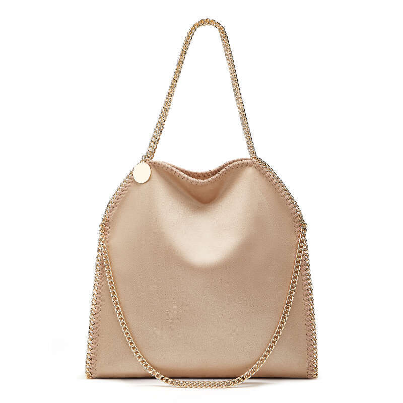 2025 Designer's retro braided chain environmental microfiber handbag Women's new fashion multi-functional large capacity shoulder bag