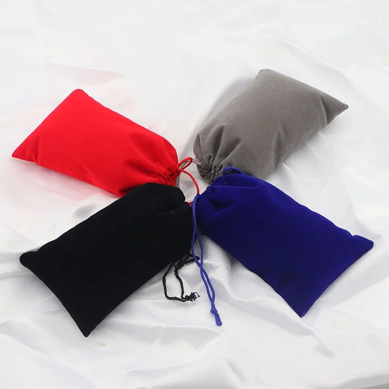 Multi colored velvet jewelry display bag with drawstring velvet bag for amulets jewelry packaging bags wedding/Christmas gift bags 241206