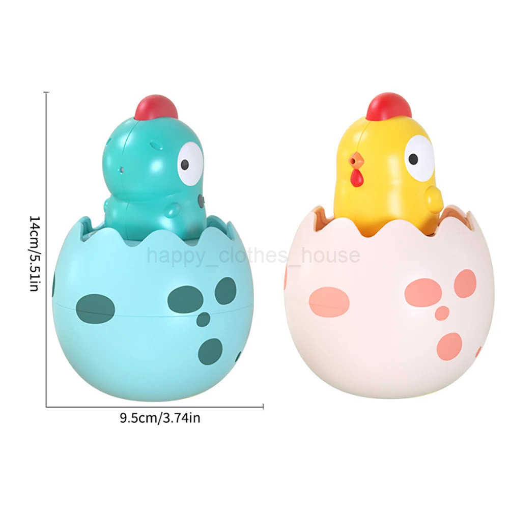 Baby bath Toys Small Yellow Duck Rain Spray Eggs Baby Children Bathroom Water Play Shower Boys and Girls Dinosaur EggshellsXJ241207