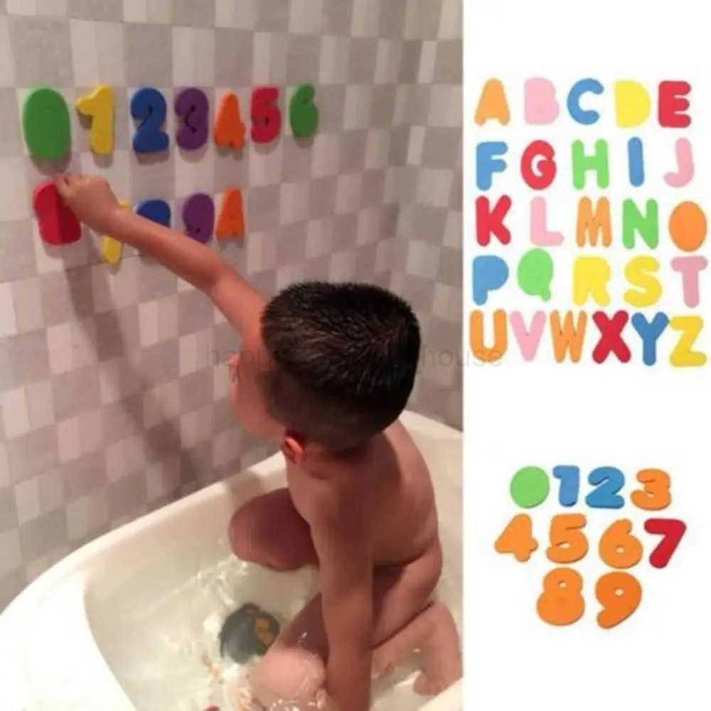 36pcs Child Kids Swimming Play Toy Alphabet Bath Tub ABC 123 Foam Set Letters NumbersXJ241207