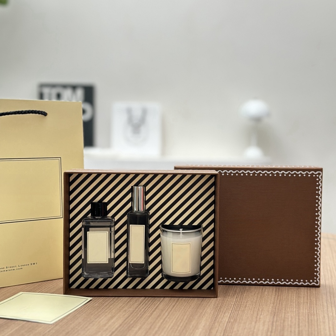 Aromatherapy candle perfume three piece home room durable gift box perfume hand gift